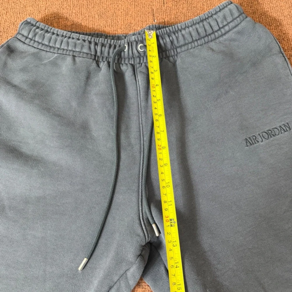Jordan Wordmark Fleece Sweatpants Mens Large Black‎ Grey Joggers DA9842-491 B+